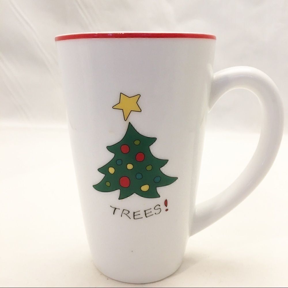 Fitz & Floyd Merry Xmas Porcelain 3 Holiday Mugs - Picture 3 of 9
